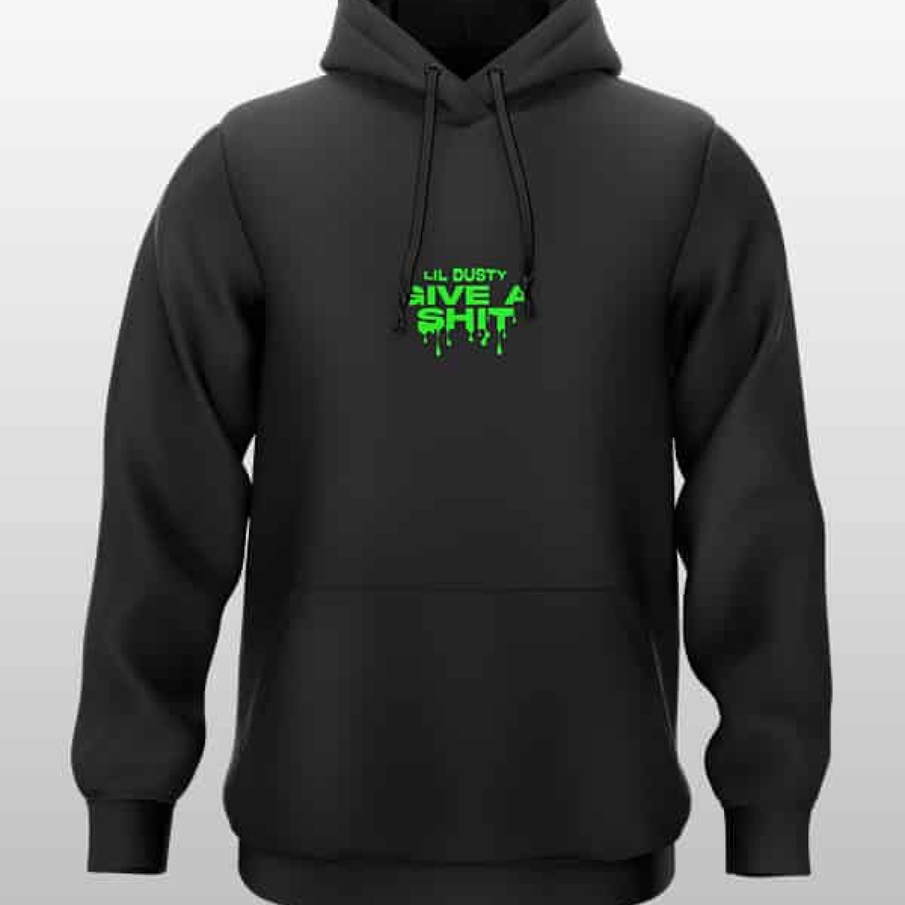 Give a Shit Hoodie black