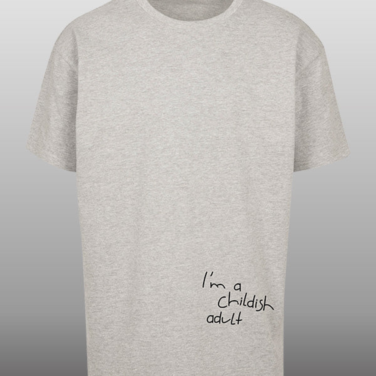 Playground Oversize T-Shirt heather grey