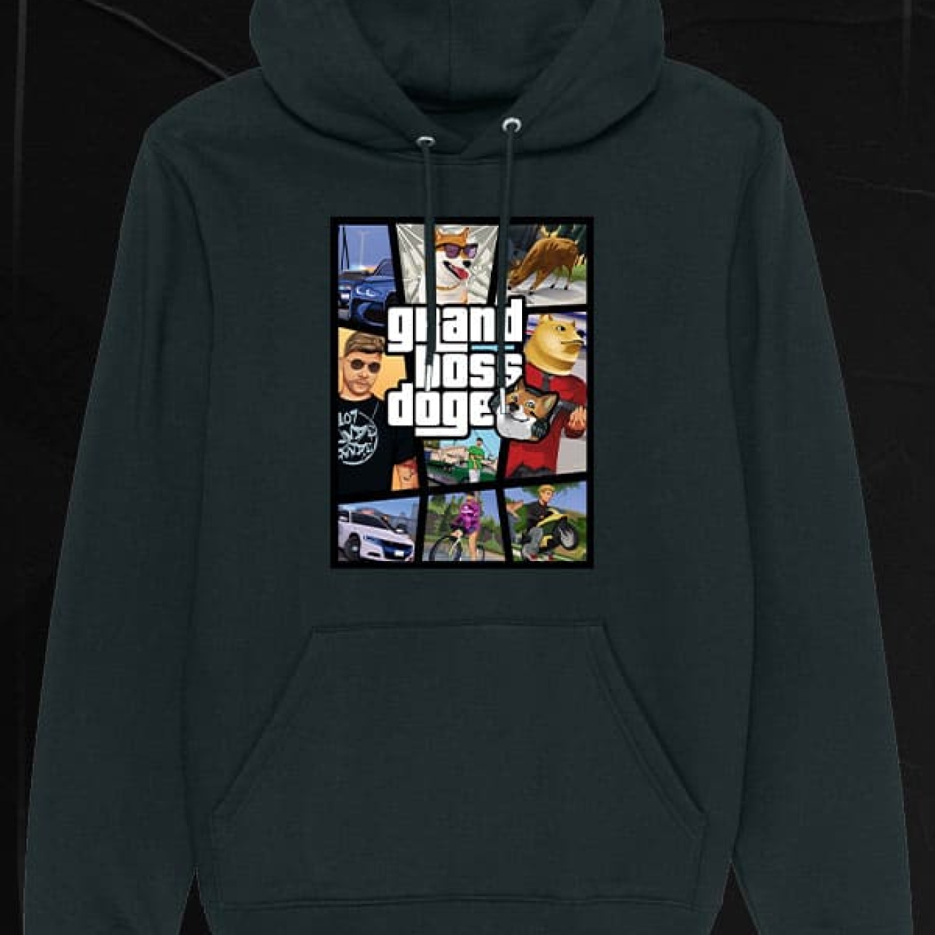 Grand boss doge Hoodie black