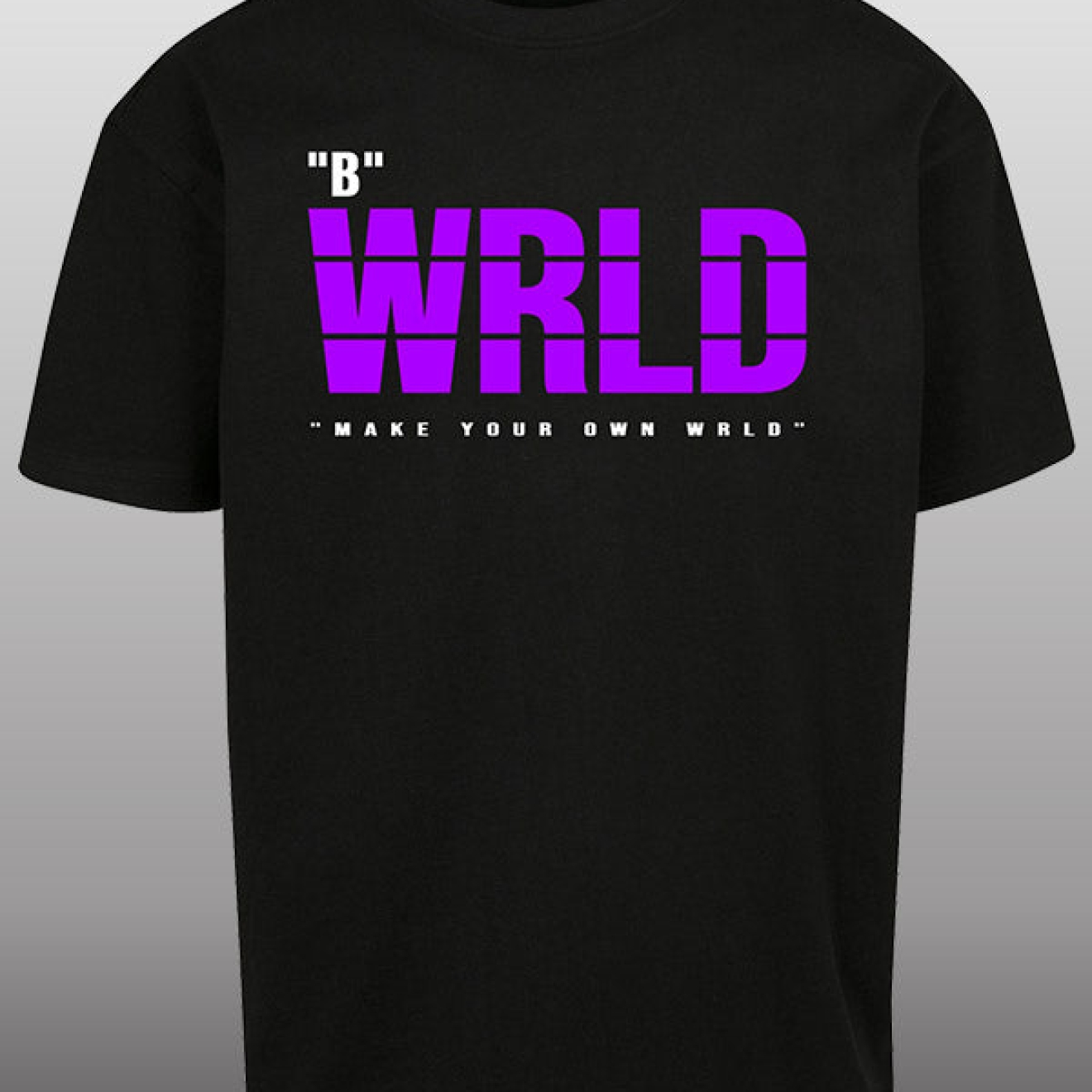 WRLD Oversize T-Shirt schwarz