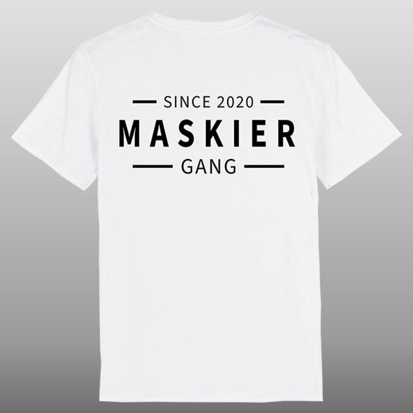 Maskier Gang T-Shirt weiß