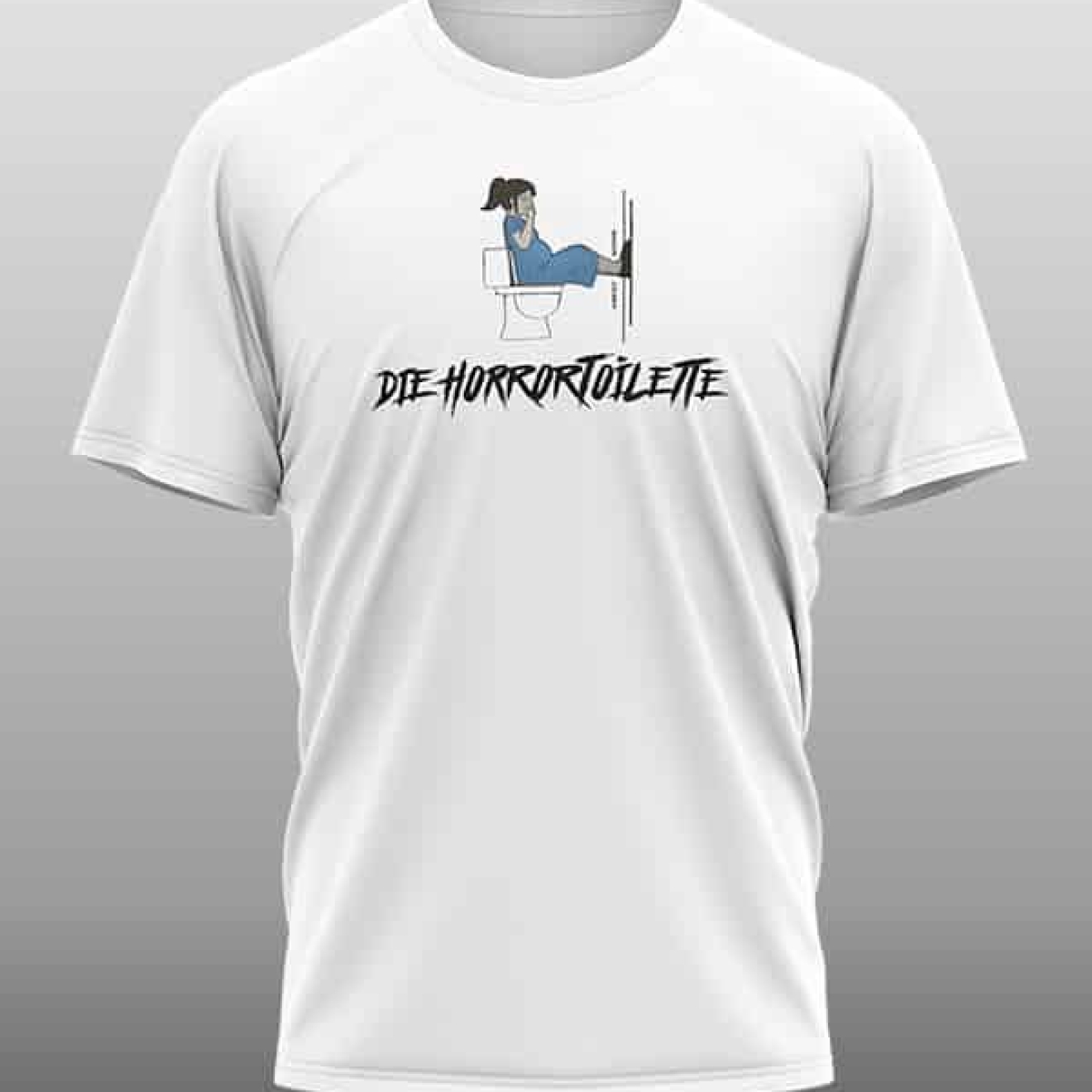 Horrortoilette Shirt weiß