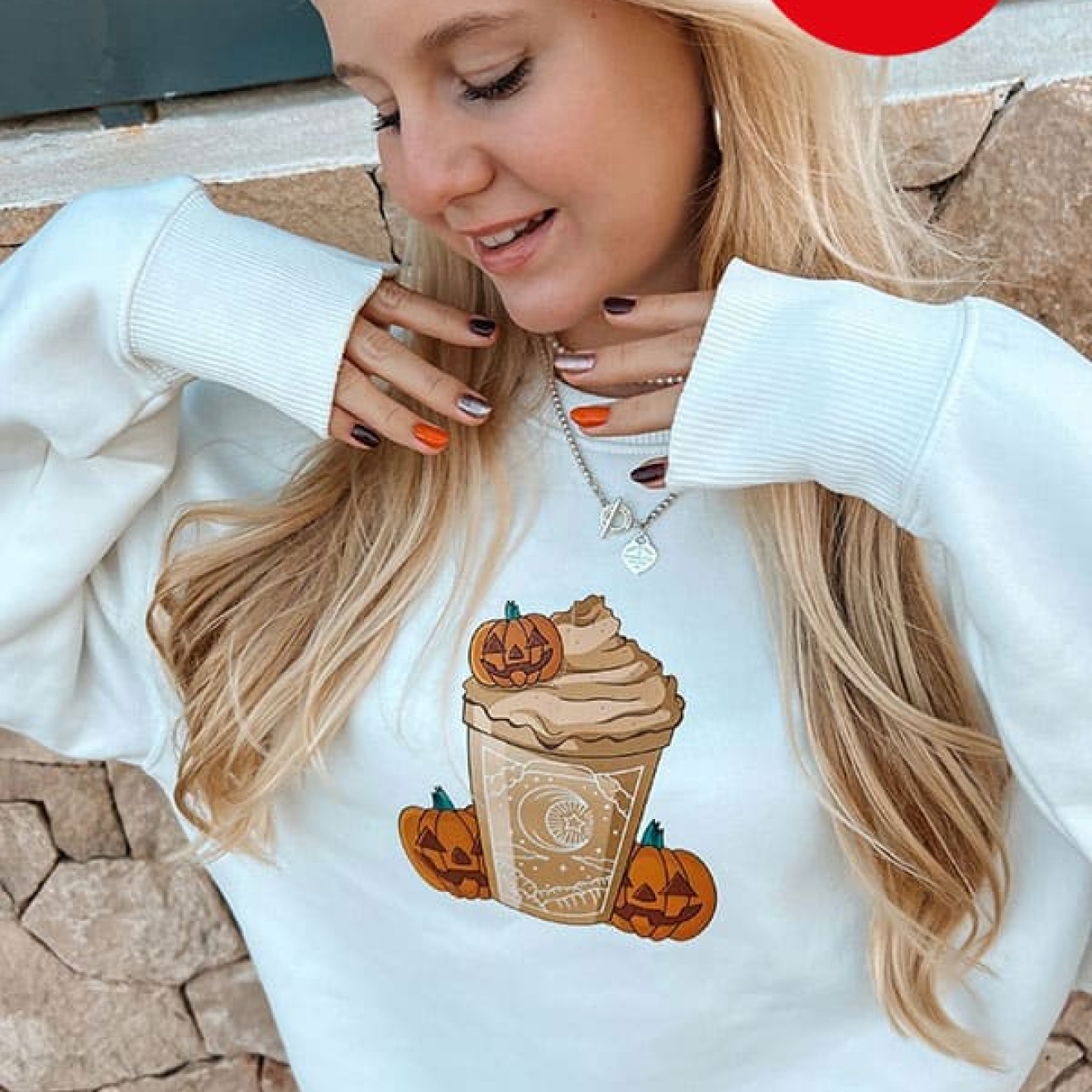 FALL FRAPPUCHINO SWEATER OFF WHITE SALE