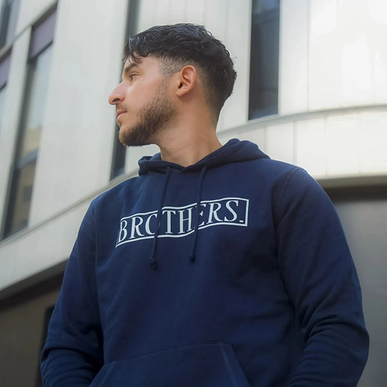 Brothers United Sweat à capuche Bleu