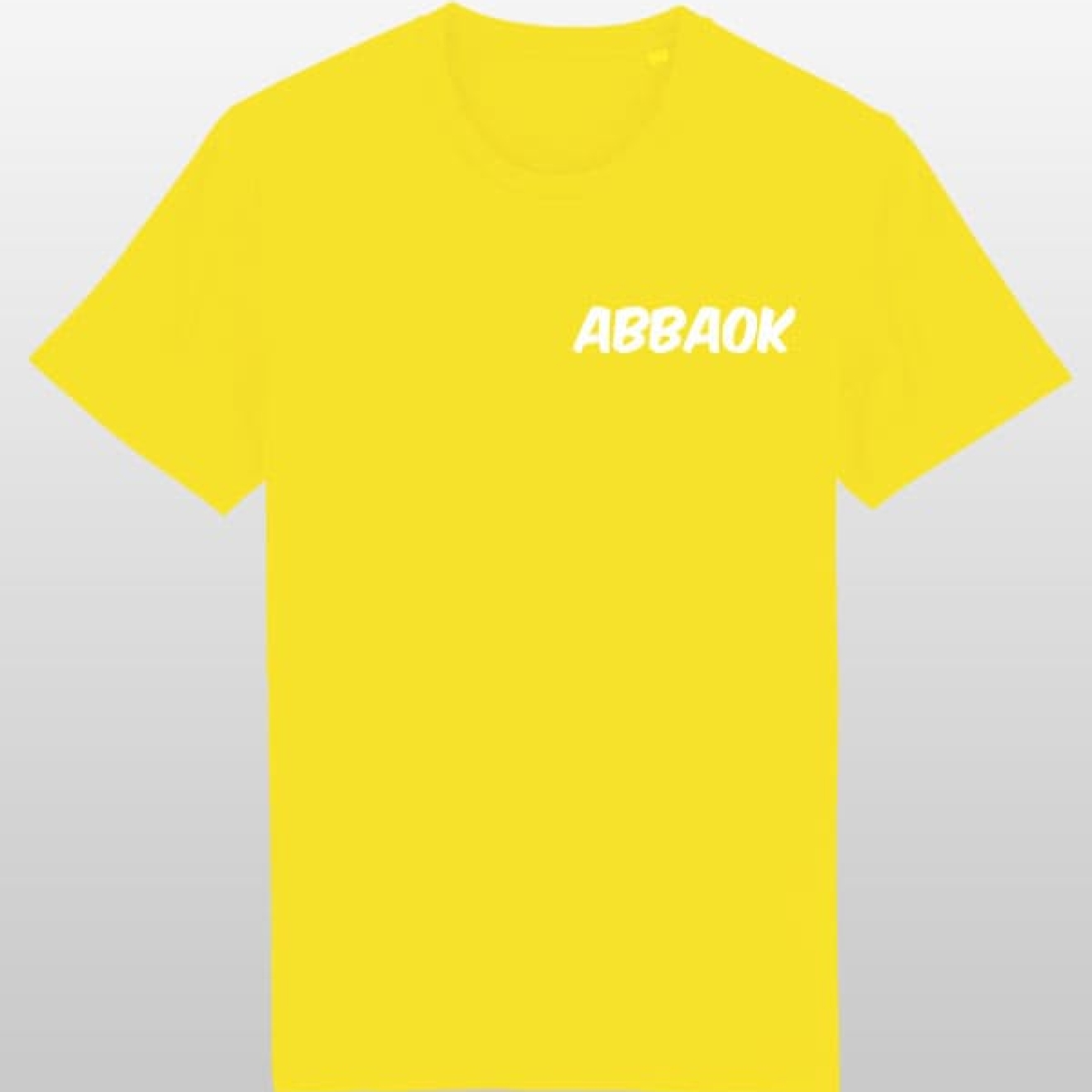 Abbaok Schriftzug T-Shirt Duo gelb