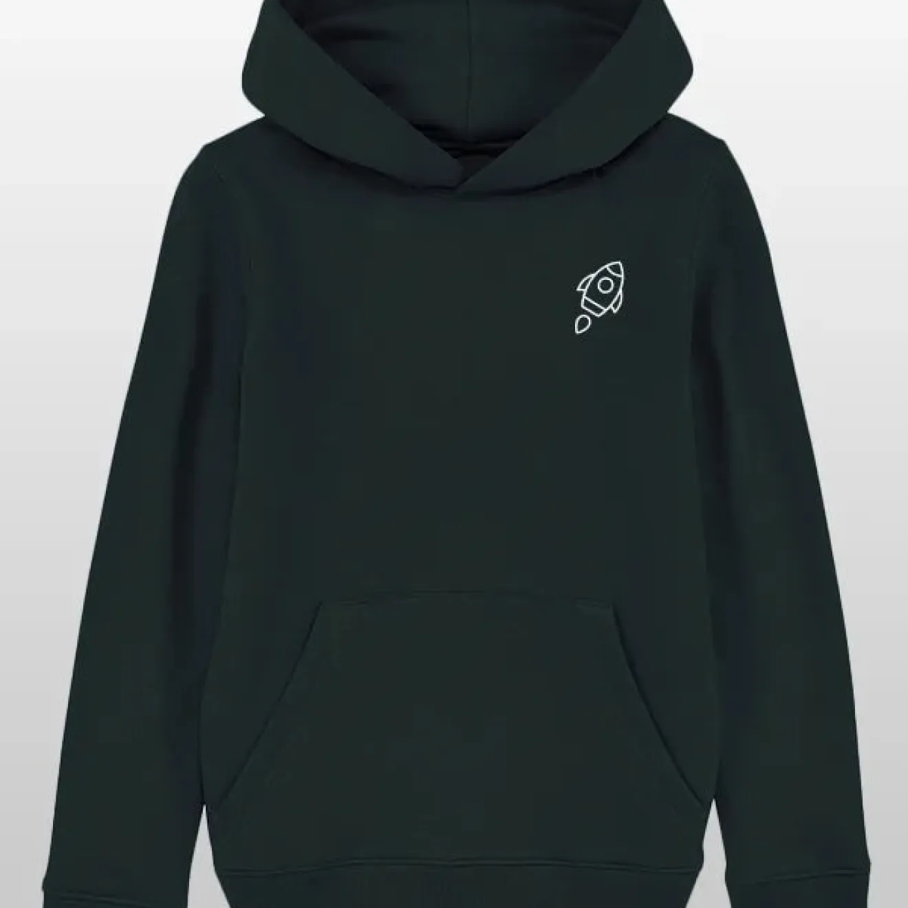 Space Raketen Kids Hoodie black