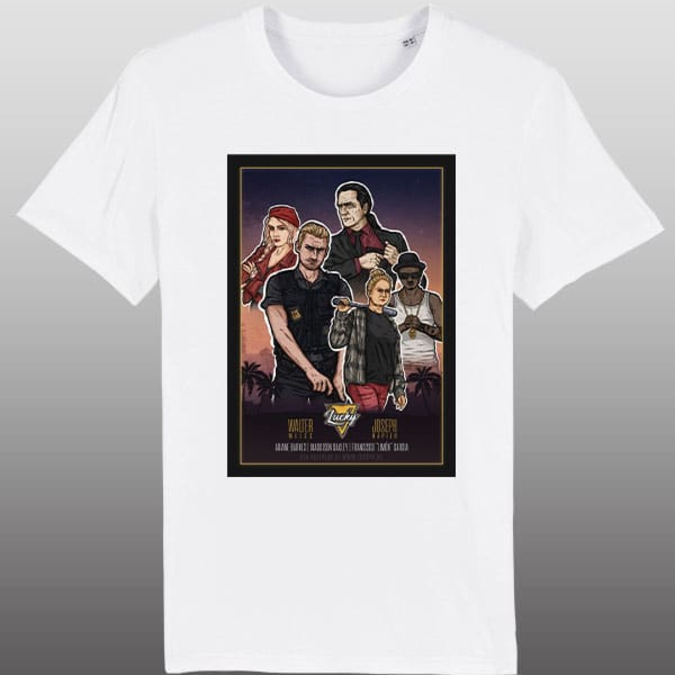 LuckyV Poster Edition Shirt white