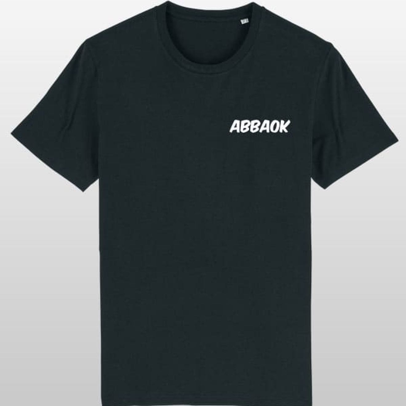 Abbaok Schriftzug T-Shirt Duo schwarz