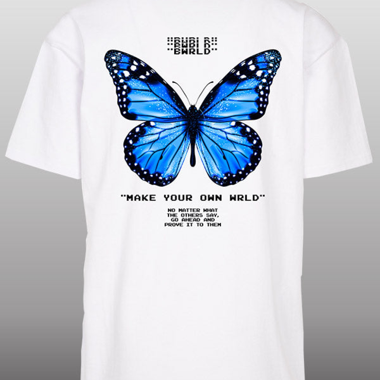 Butterfly Oversize T-Shirt weiß