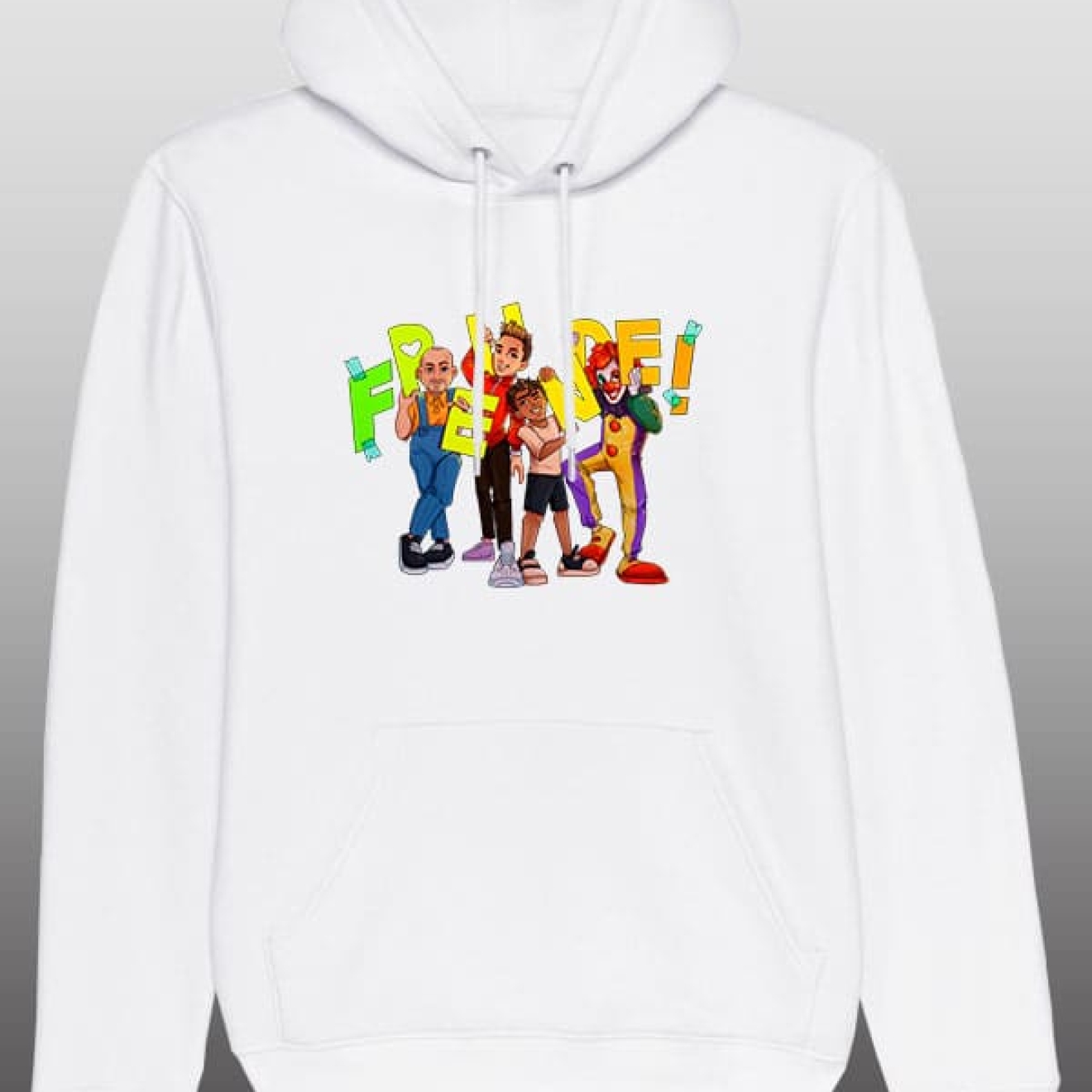 Freunde Hoodie white
