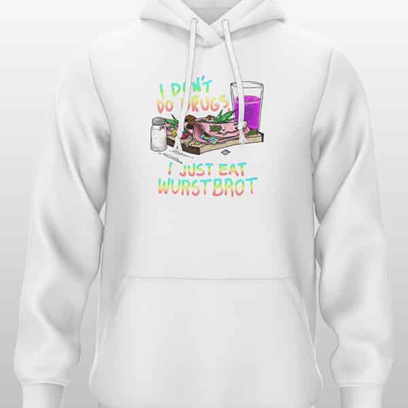 Openmind Wurstbrot Hoodie weiß