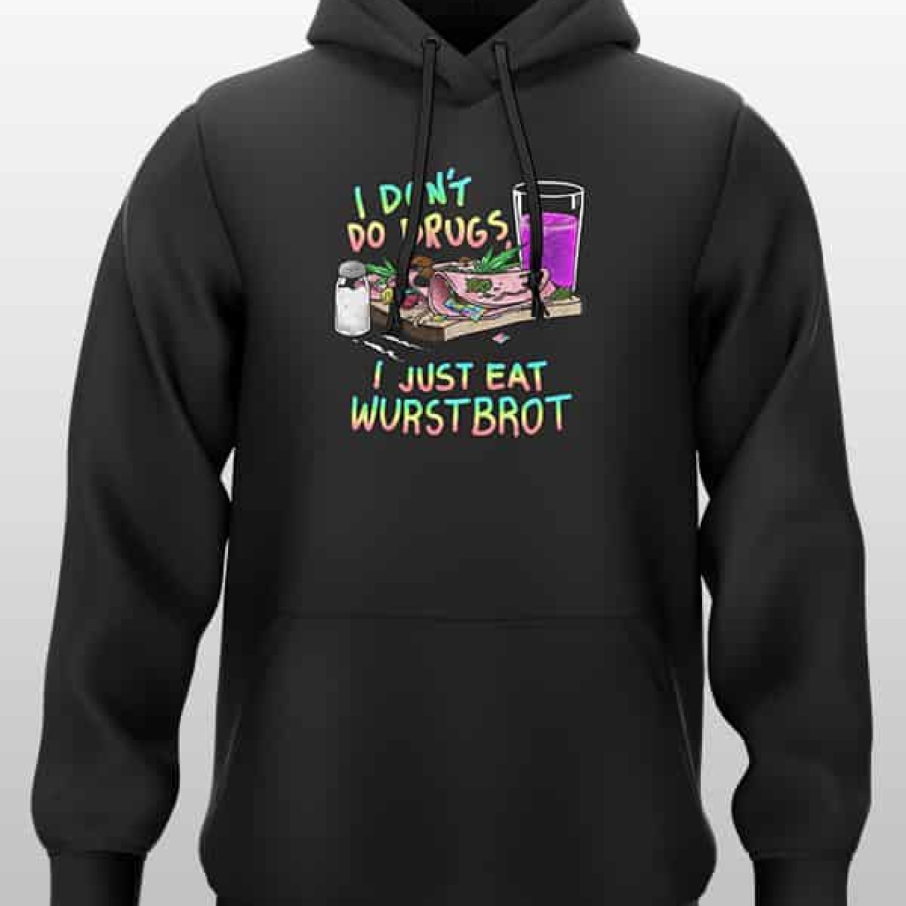 Openmind Wurstbrot Hoodie schwarz