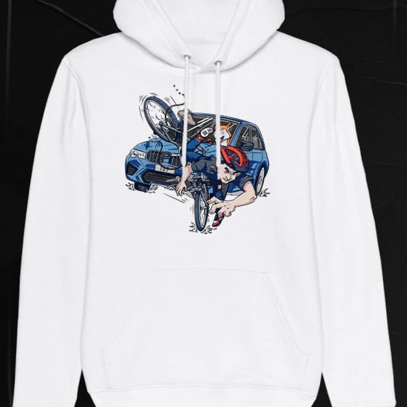 Radlfahrer Hoodie white