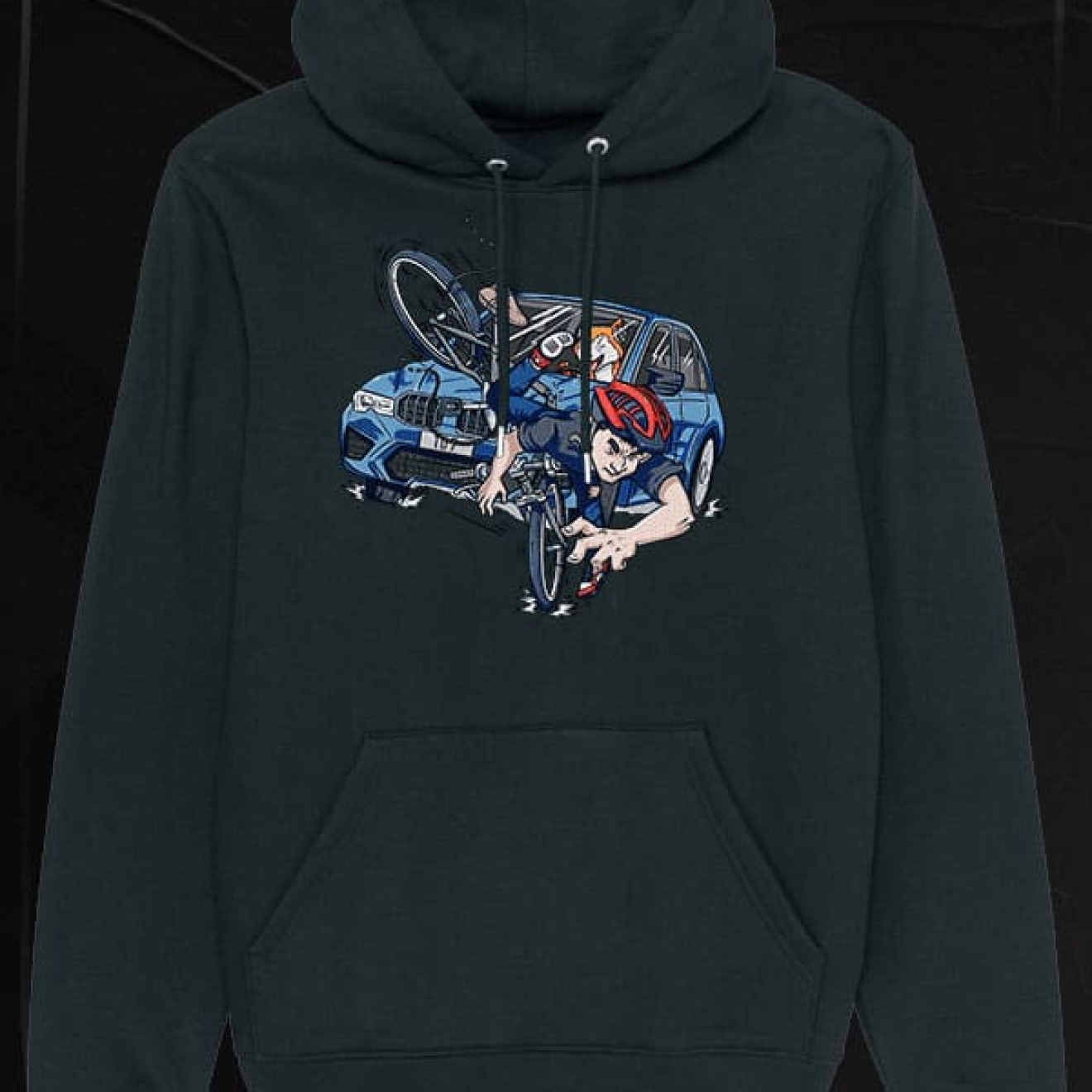 Radlfahrer Hoodie black