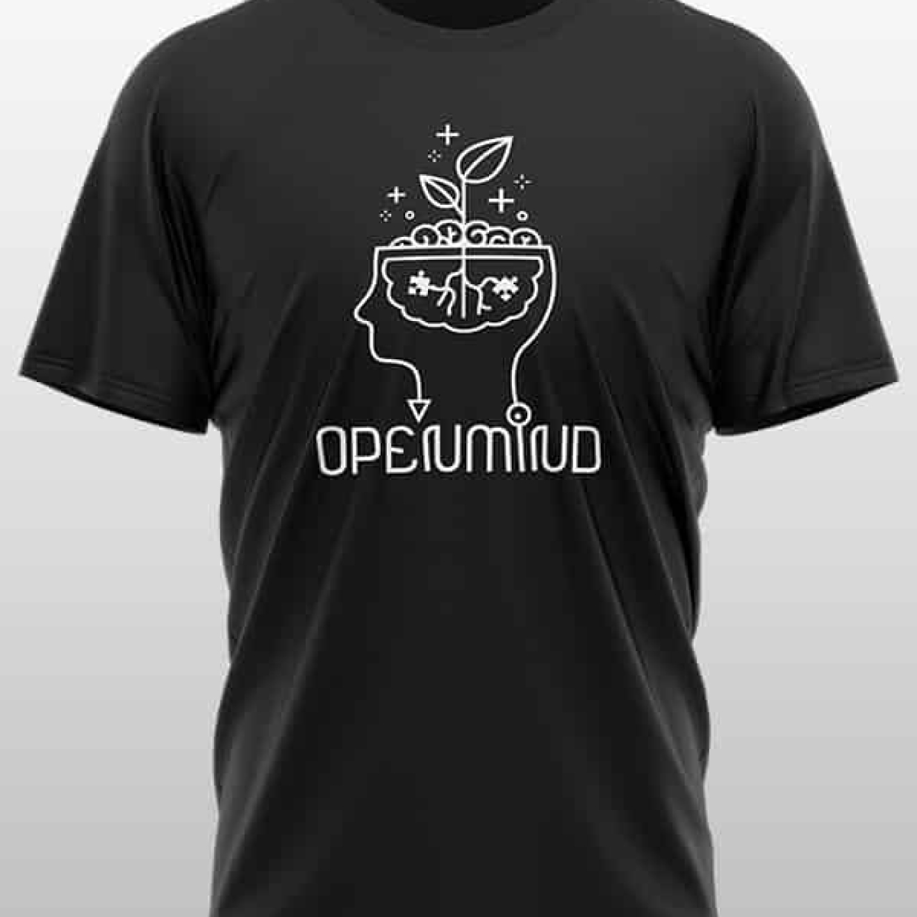 Openmind Head T-Shirt schwarz