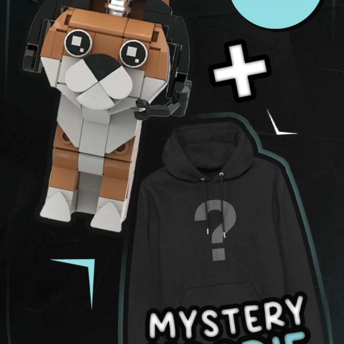 Doge Klemmbausteinset + Mystery Hoodie