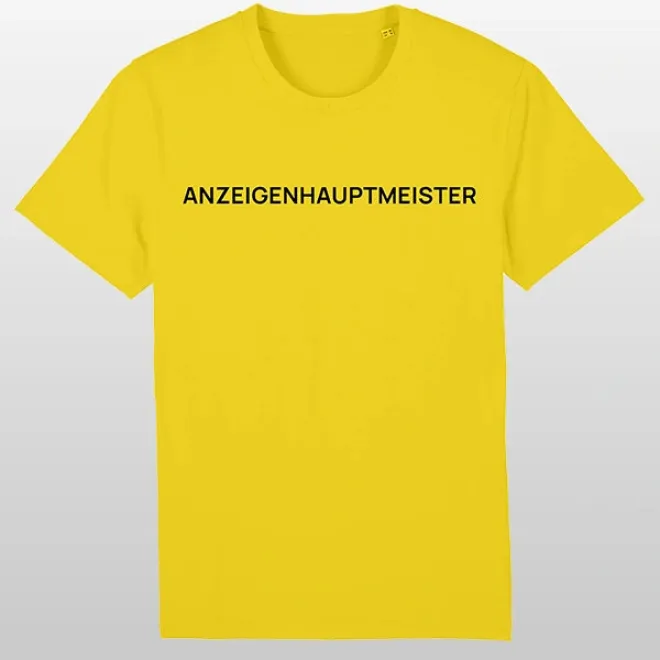 Anzeigenhauptmeister T-Shirt Gelb
