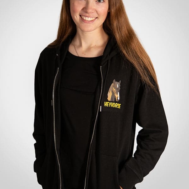 HeyHorse Zip Hoodie gold-black