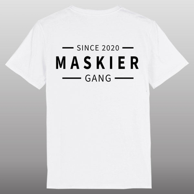 Maskier Gang T-Shirt weiß
