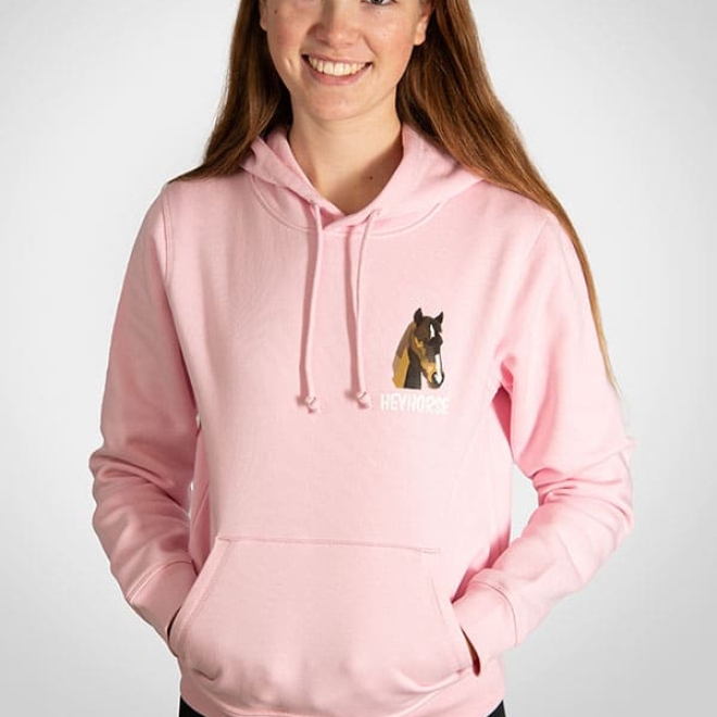 HeyHorse Hoodie cotton pink