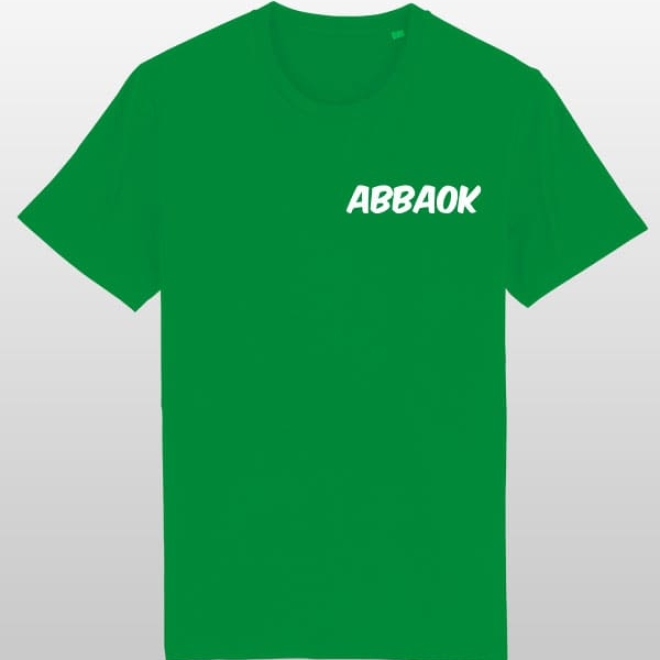 Abbaok Schriftzug T-Shirt Duo grün
