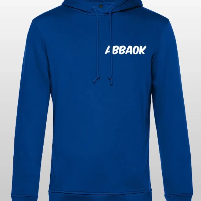 Abbaok Schriftzug Hoodie Blau Duo