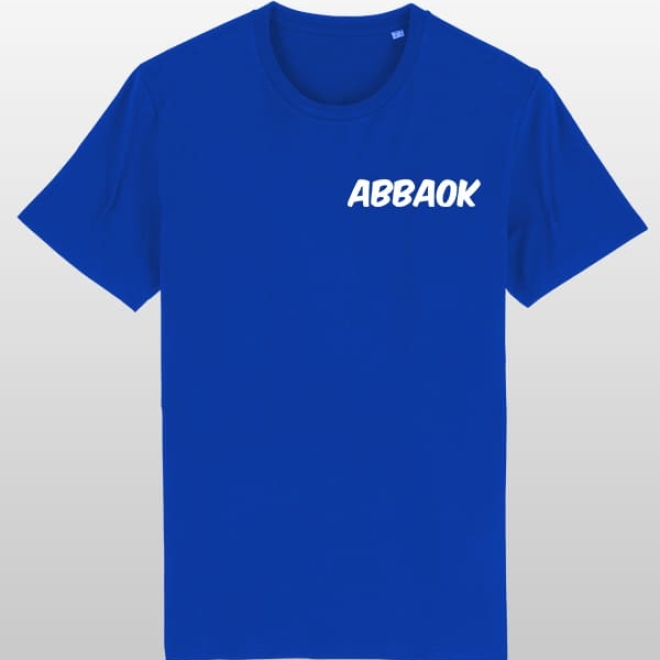 Abbaok Schriftzug T-Shirt Duo blau