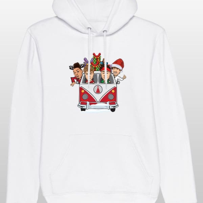 VanTour Hoodie white colorful