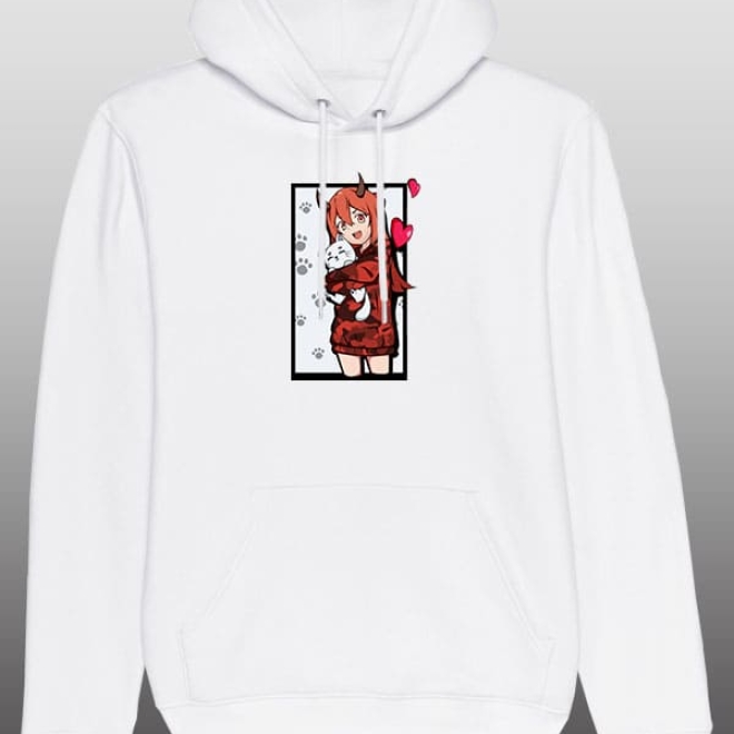 LivzHD Katzen Hoodie white