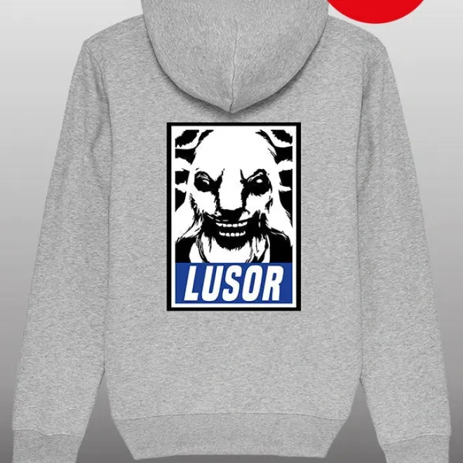 Lusor Hoodie heather grey