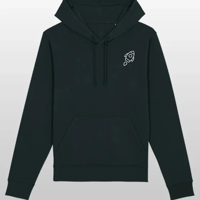 Space Weltkugel Kids Hoodie black