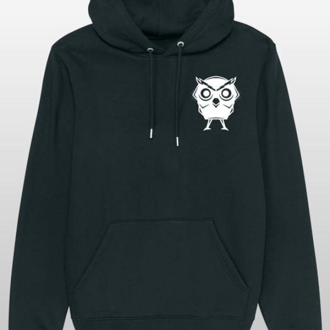 Owl Hoodie Black