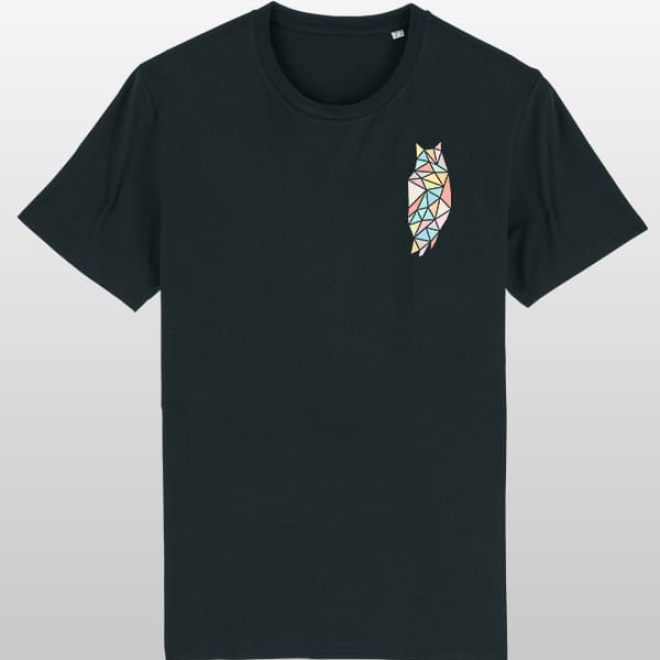 Geometric Owl Shirt Black