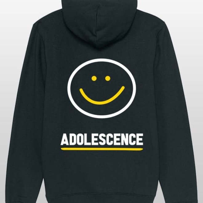 Smiley Hoodie black