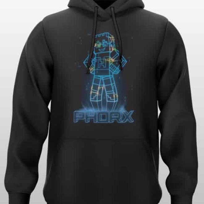 Hologramm Hoodie Black