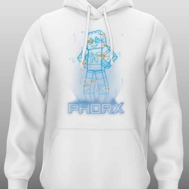 Hologramm Hoodie White