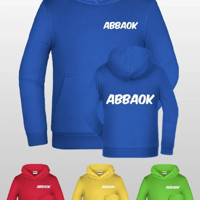 Abbaok Schriftzug Duo Kids Hoodie