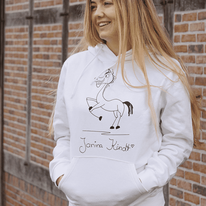 Janina Kindt signature Hoodie white