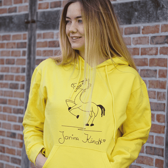 Janina Kindt signature Hoodie yellow