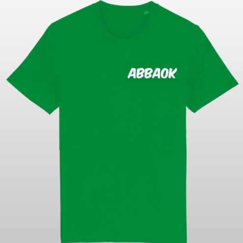 Abbaok Schriftzug T-Shirt Duo grün