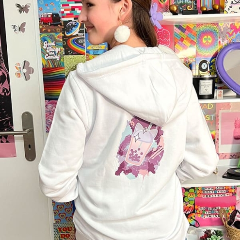 AVAS BUBBLE TEA EXPLOSION COSY HOODIE JACKE LIGHT