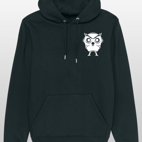 Owl Hoodie Black