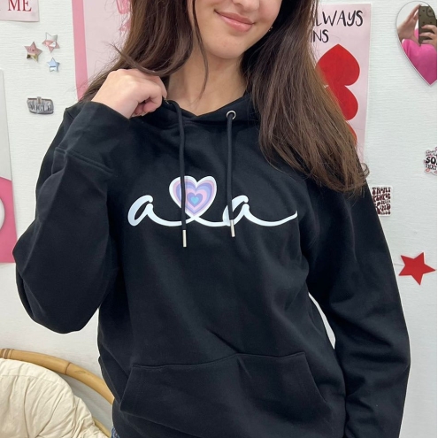 AVA LOVES YOU HOODIE DARK