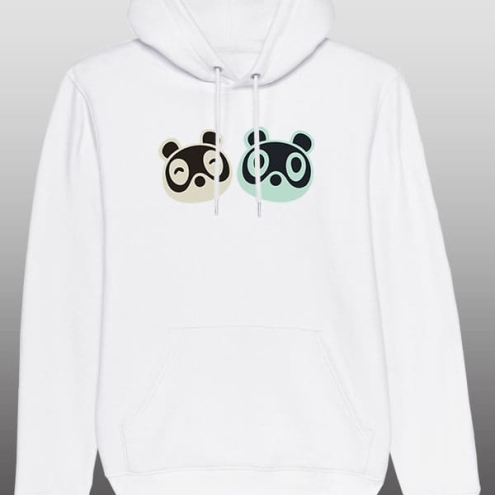 Tanukis Hoodie weiß