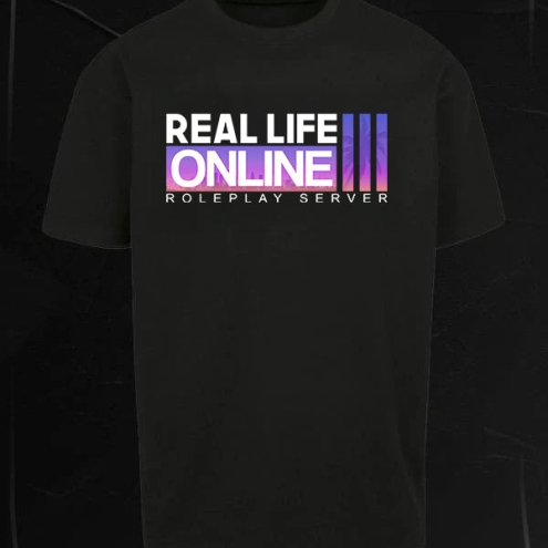 Real Life Online Roleplay Server Oversize Shirt black